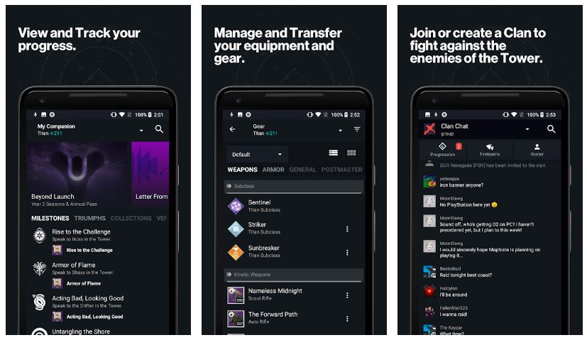 Making Clan of Destiny 2 Via Destiny 2 Companion App